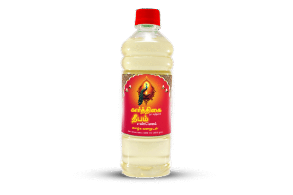 Deepam Nallennai – 1 Litre (Pure Oil for Lamps & Pooja)